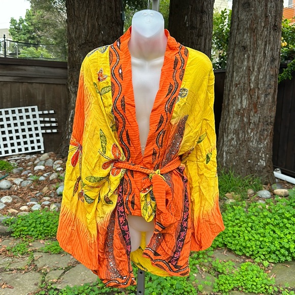 Sun Child Silk Jacket with Belt - Picture 1 of 9